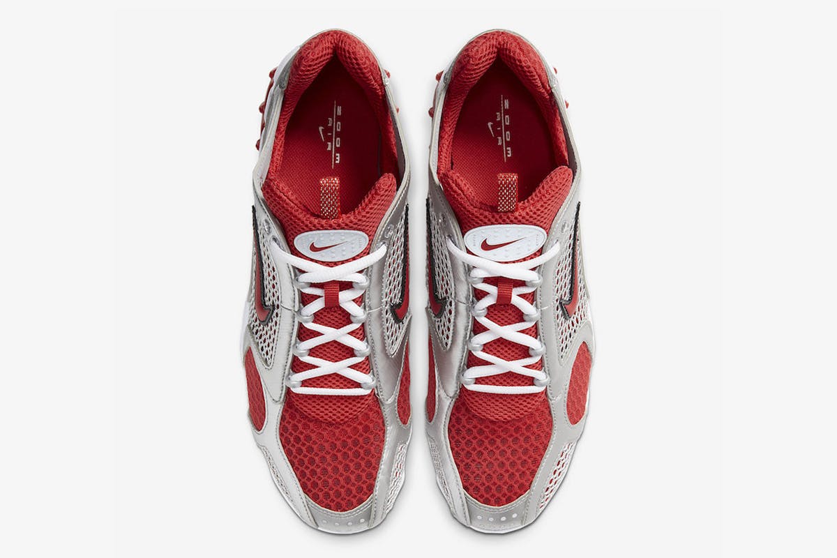 nike spiridon red white